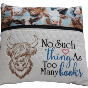 Highland Cow Reading Pillow
