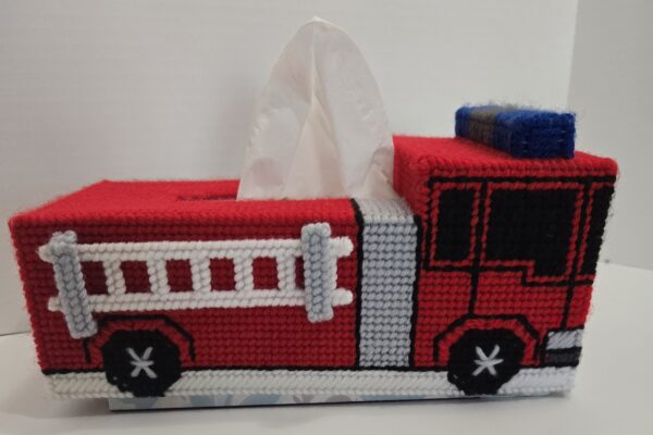 Fire Truck Kleenex Box Cover - Image 4