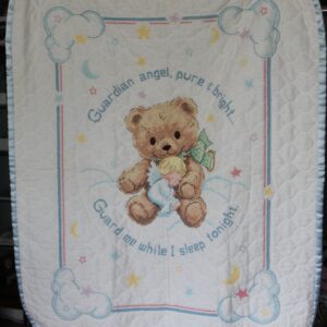 Teddy Bear with Angel Baby Quilt